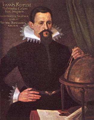  Johannes Kepler, zeitgenössisches Gemälde (Kopie nach dem Straßburger Original von 1620)